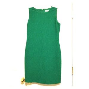 Calvin Klein S 16 Green dress w lining. No sleeves
